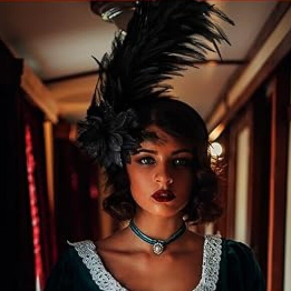 Feather Fascinator Headband - Picture 1 of 5